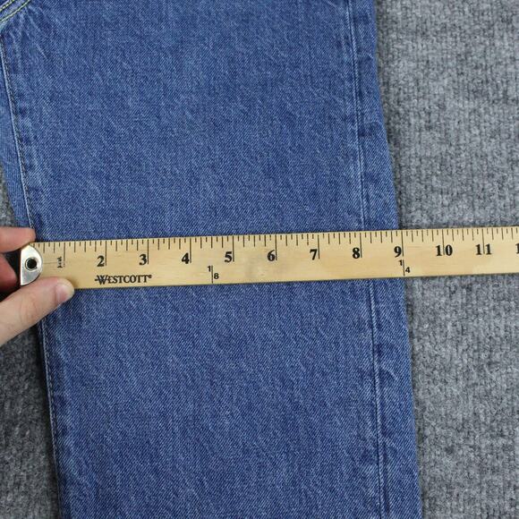 Acne Studios Jeans Womens 25 Dark Blue 1997 Trash Straight Denim Casual Chic - Picture 15 of 16